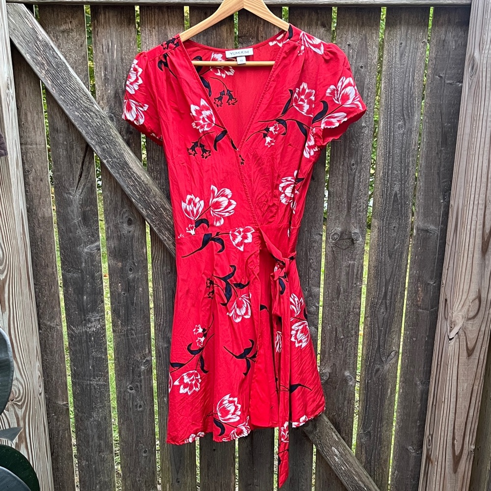 Yumi Kim Silk Floral Wrap Dress